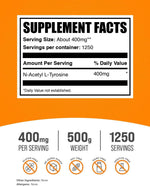 BulkSupplements NALT unflavored amino acid supplement 500 grams package