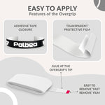 Palbea padel tennis grip applied on racket handle