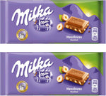 Milka Hazelnut Milk Chocolate Bar, 2 X 100 Gm - Image 1