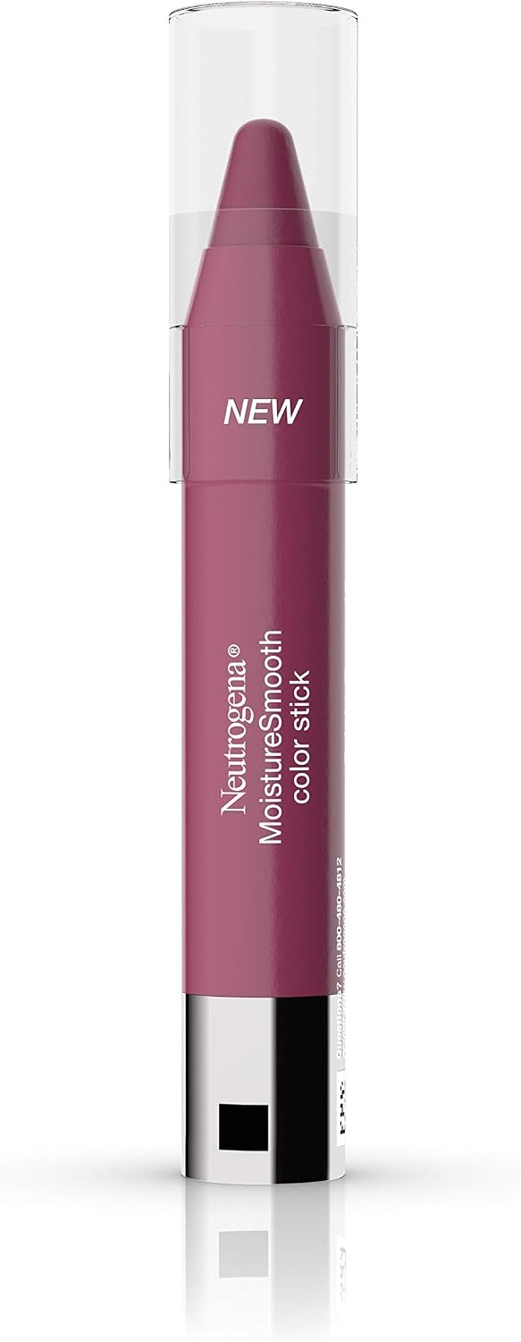 Neutrogena MoistureSmooth Color Stick for Lips, Moisturizing and Conditioning Lipstick with a Balm-Like Formula, Nourishing Shea Butter and Fruit Extracts, 80 Rich Raisin,.011 oz - Image 10