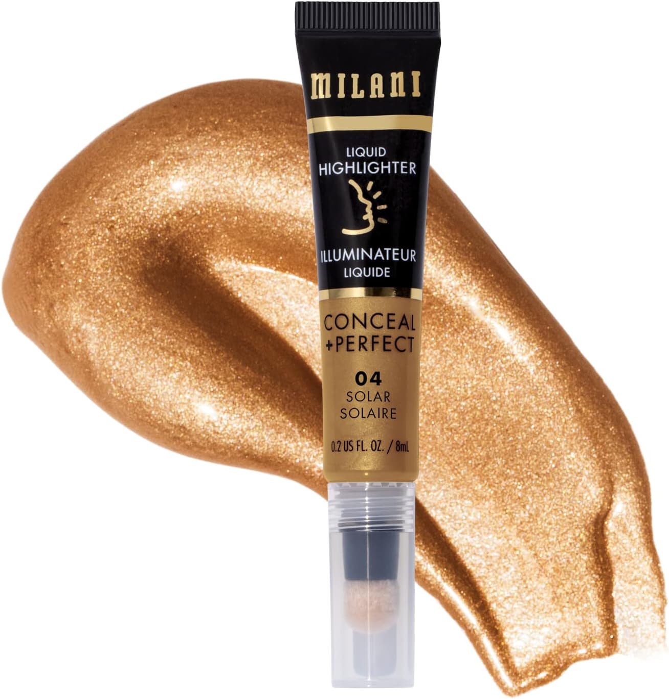 Milani Conceal Plus Perfect Liquid Highlighter Solar front view
