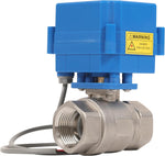 HFS(R) Brass Motorized Ball Valve Electrical Normally Closed 2 Wires Auto Return Setup 85-265V AC 3/4" NPT with 15mm Standard Port for Fluid Control - Image 13
