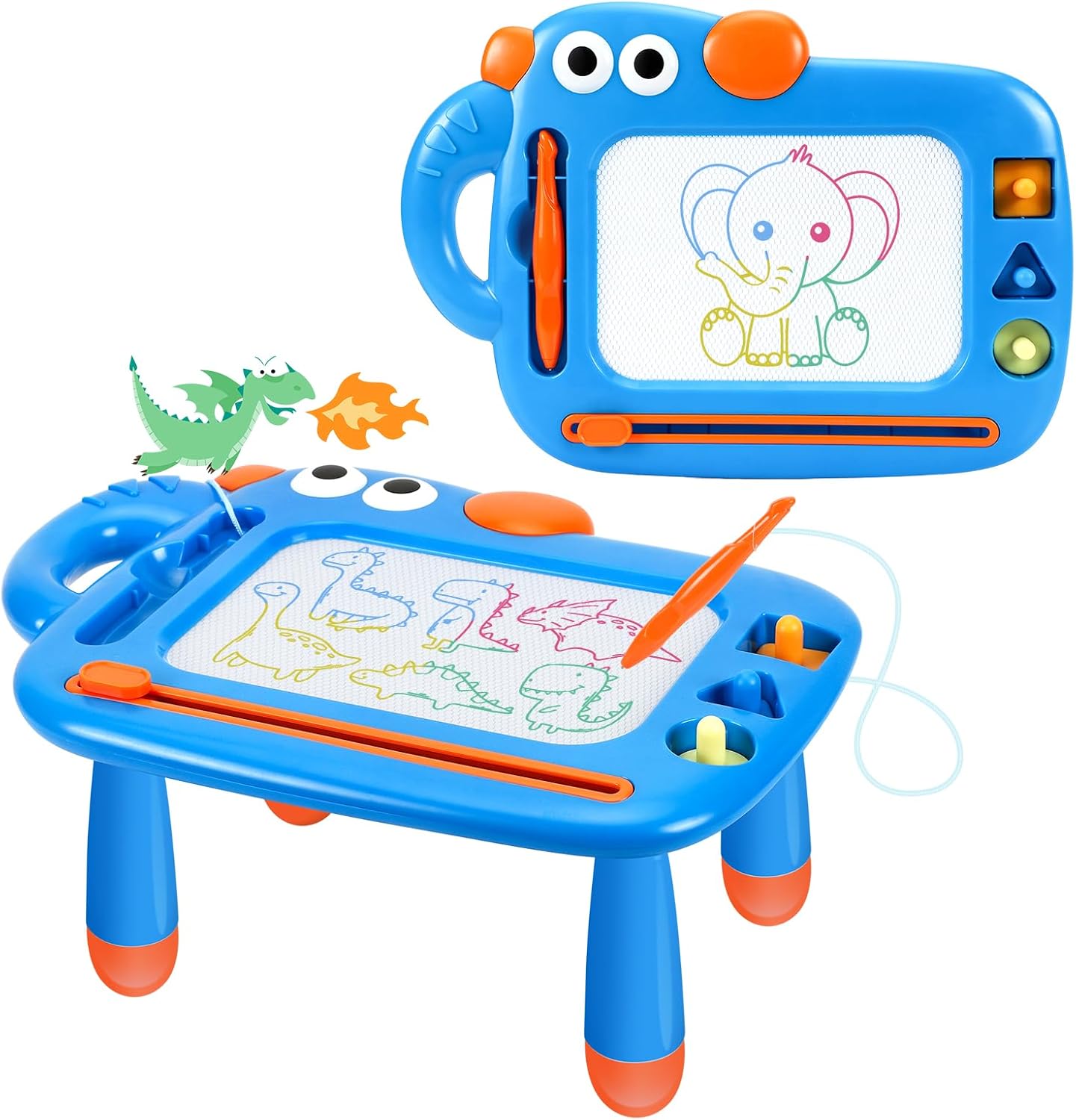Yubaleer magnetic drawing board front view for toddlers