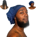 TTAT Shower Cap Extra Large for Men & Women With Braids, Locs, Afro, Coily, and Long Hair, Waterproof, Washable, Reusable & Adjustable, Great for Home, Spa, Self Care, Hotel & Salon (Black) - Image 11