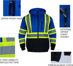 FONIRRA safety sweatshirt showing detachable hood feature