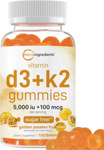 Micro Ingredients Vitamin D3 K2 Gummies front view packaging