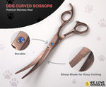 We Love Doodles metal pet grooming comb for detangling curly poodle fur