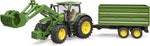 Bruder John Deere 7R 350 tractor front view toy