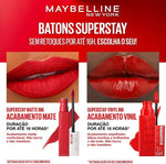 Maybelline longwear lipcolor side profile showing slender design