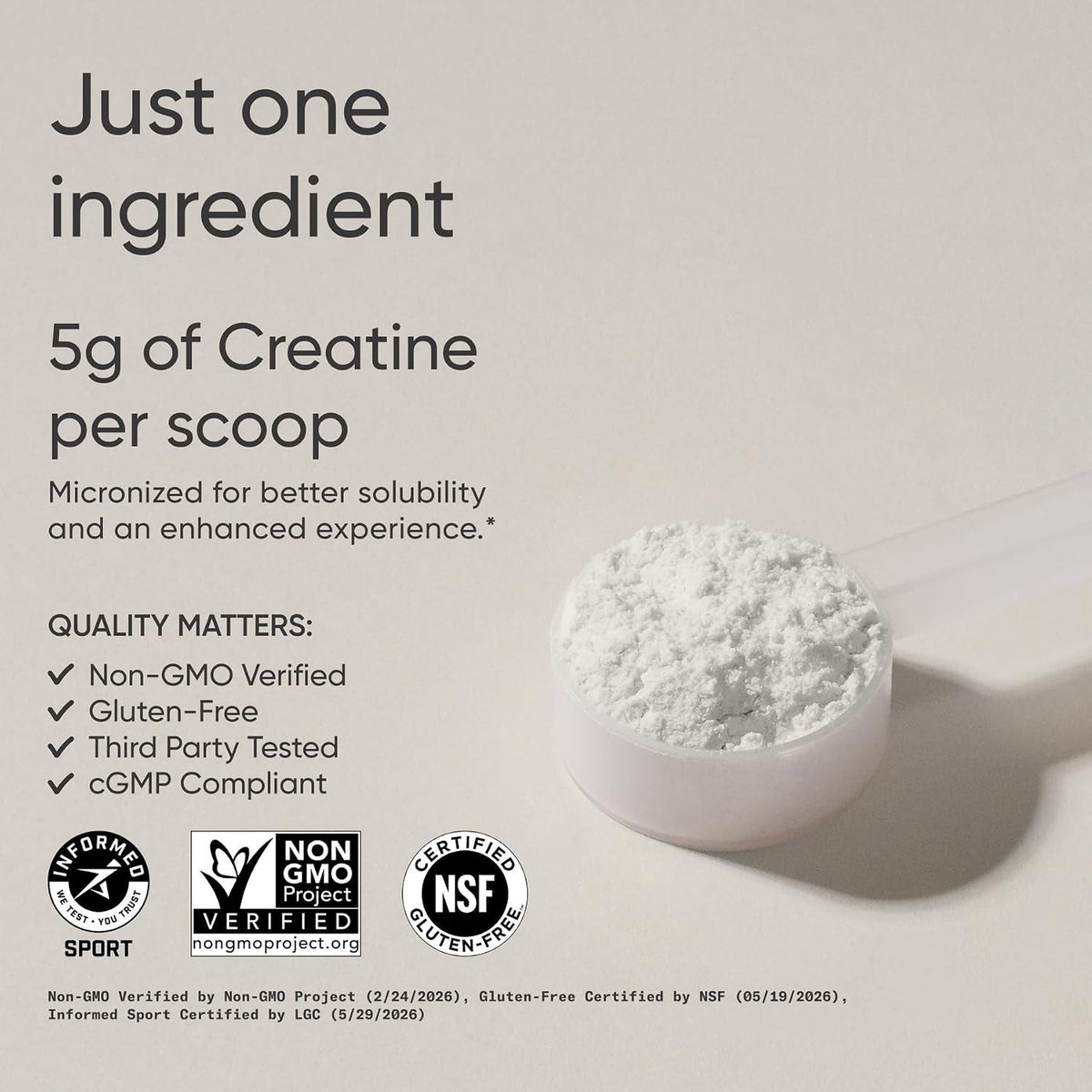 Sports Research Blue Raspberry Creatine Monohydrate supplement side label showing fitness nutrition facts.