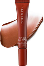 Estée Lauder Futurist Blushmaker showing buildable medium coverage on model cheeks.