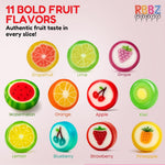 Assorted colorful tropical fruit hard candy slices