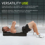 ProSource full body foam roller positioned for yoga and core Pilates stability