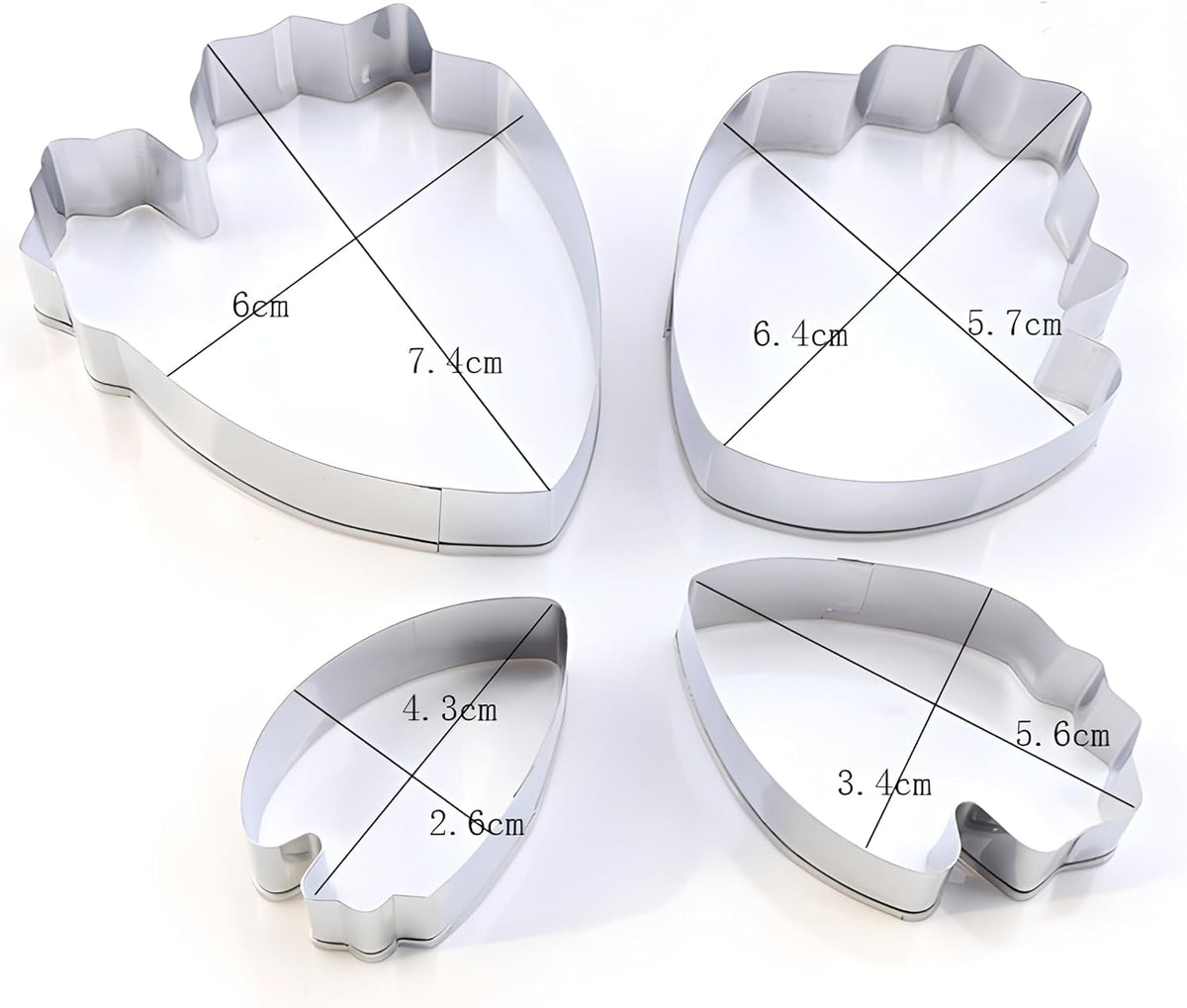 Zavaca 15 pieces cutter set displayed for baking