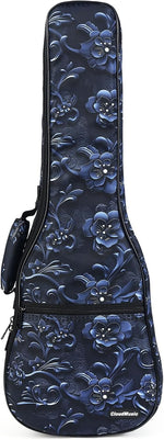 Ukulele Case Gig Bag, Concert 23", Pink Purple Starry Night | Padded, Backpack - Image 14