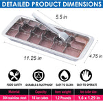 KAYCROWN 18 slot metal ice tray showing the 3-row layout