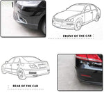 Flexible car bumper corner guard strip packaging view
