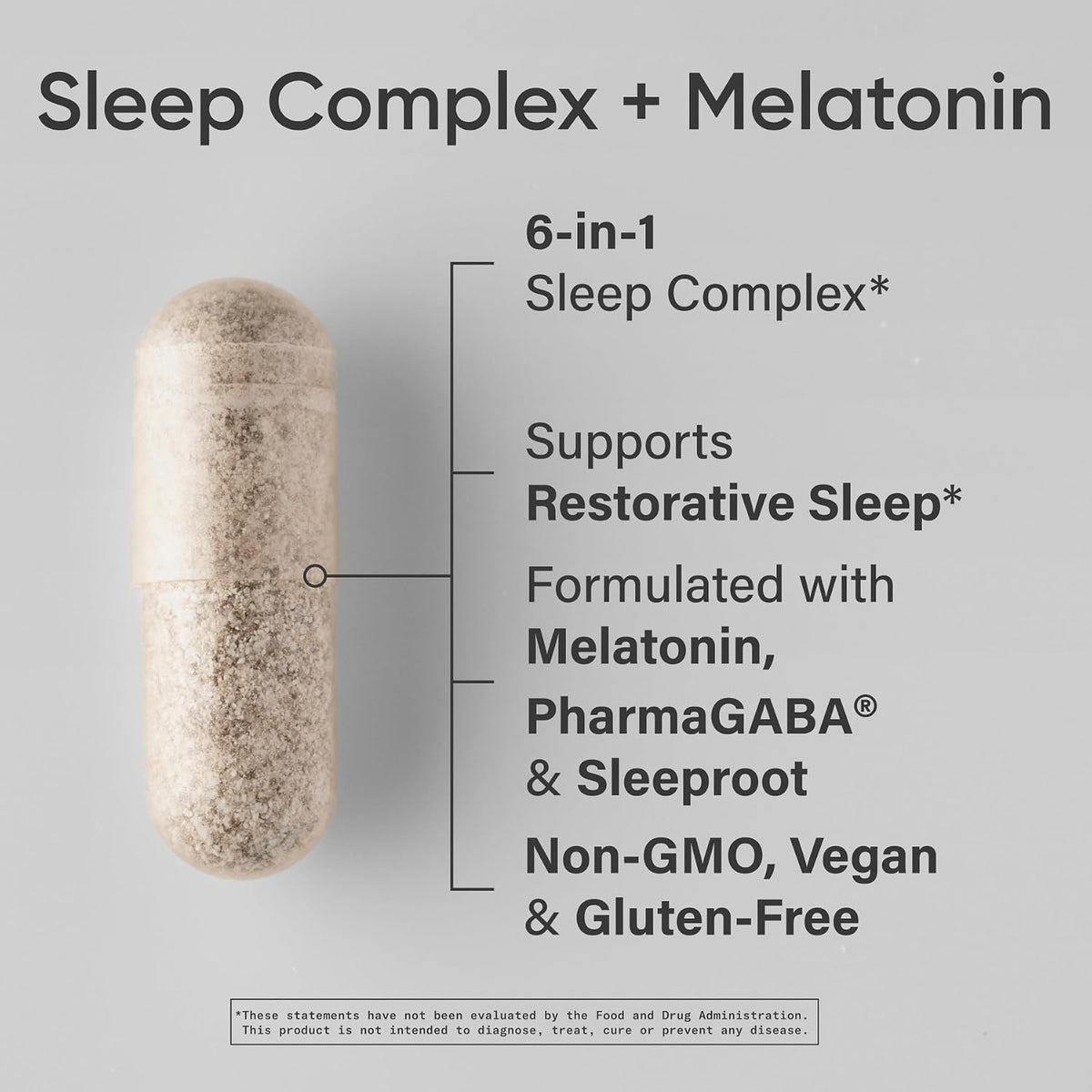 Sports Research Sleep Complex supplement fact label showing 5mg melatonin and L-theanine