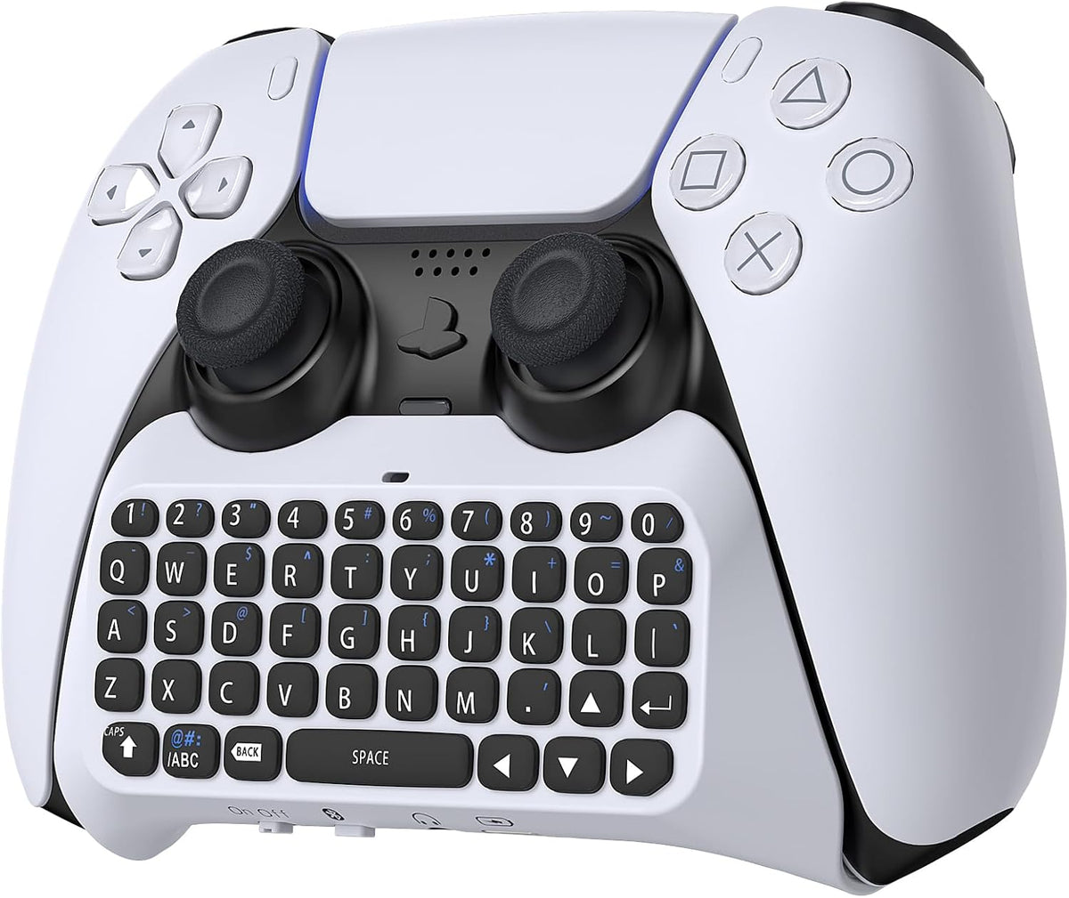 MENEEA wireless controller keyboard for PS5 front view showing QWERTY layout