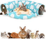 BWOGUE Bunny Tunnel Bed, 2-in-1 Collapsible Rabbit Tunnel Hideout with Mat | Removable Mat for Washing, 46.8 in Length, Ball Toy for Play, Soft Suede Fabric, Cats Rabbits Guinea Pigs - Image 12