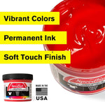 Back and side labeling details of Speedball glow in the dark ink set