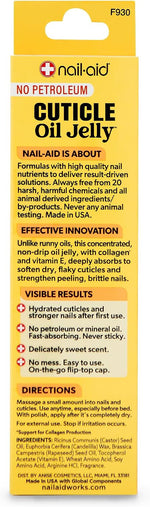 Nail-Aid vitamin E infused cuticle jelly application