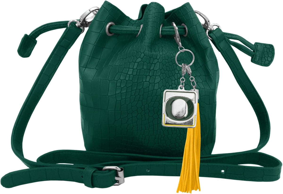 Little Earth Productions NCAA Charming Mini Bucket Bag drawstring closure detail