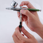 Grex G-MAC airbrush valve adjustment dial close up