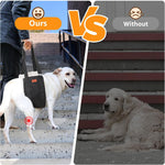 Soft synthetic fleece interior lining of Pick For Life dog rear leg lift support sling preventing belly chafing