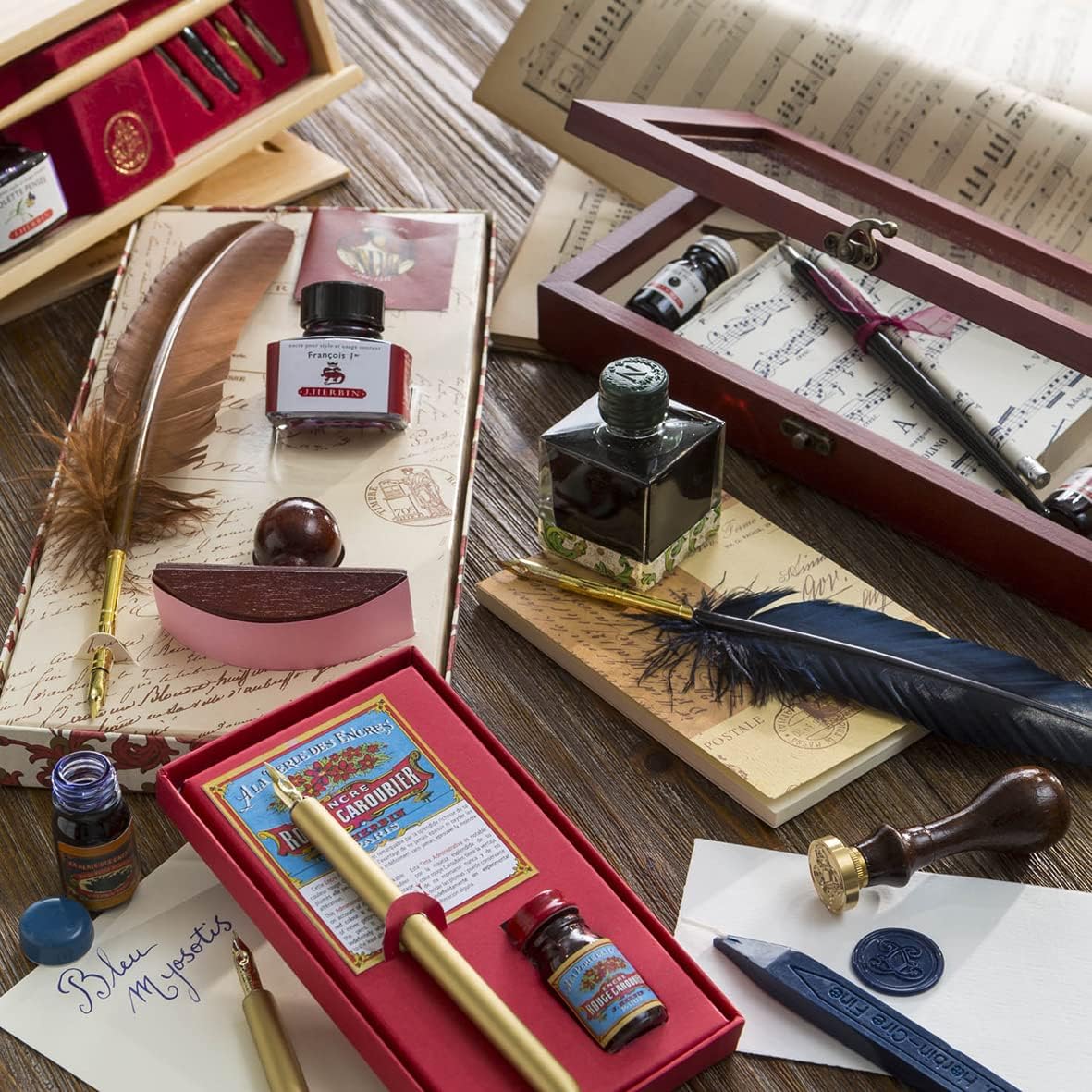 Jacques Herbin luxury ink bottle box and container overview
