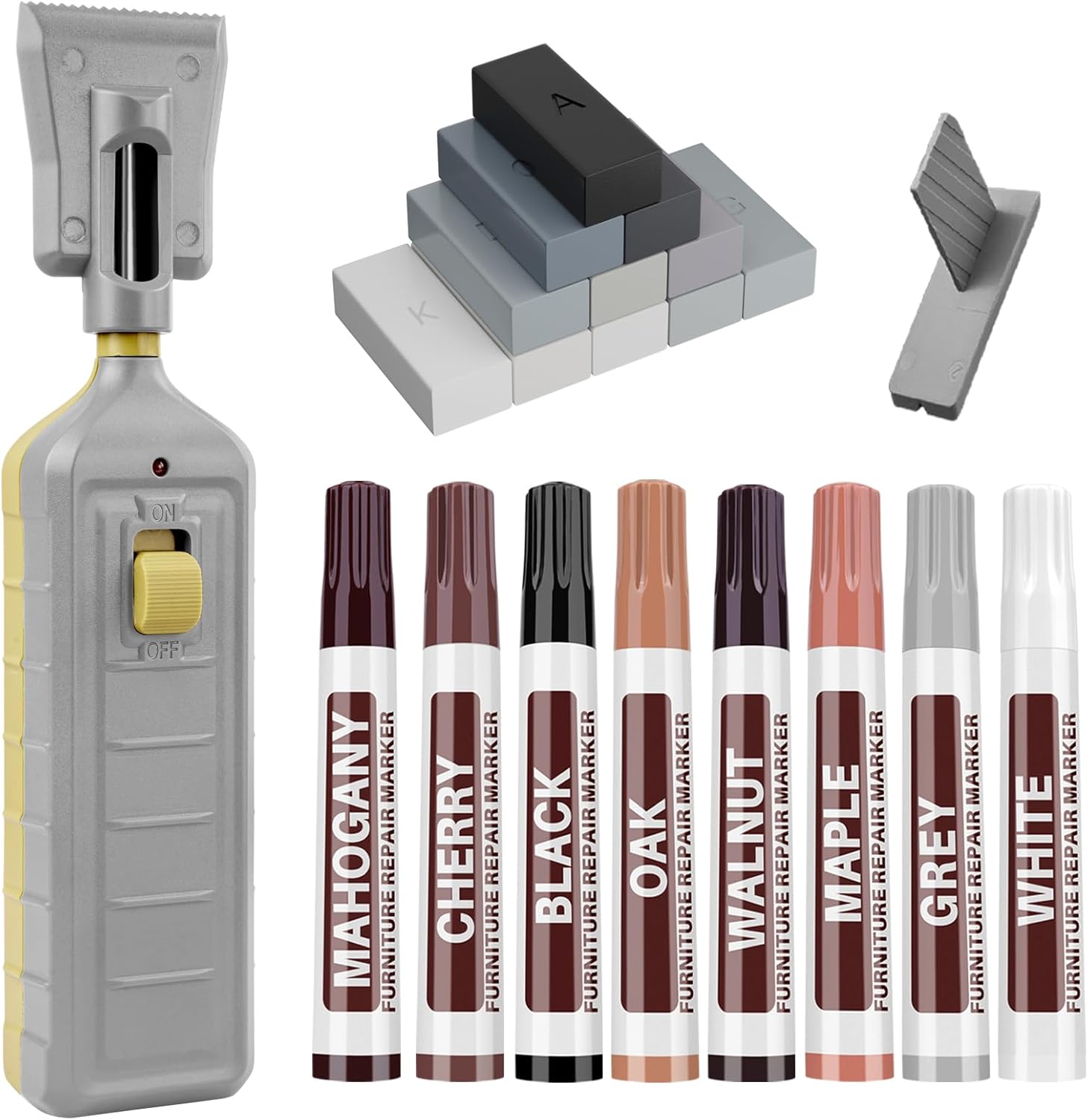 Falesoul Vinyl Laminate Floor Repair Kit full box set with heat pen and wax blocks front view