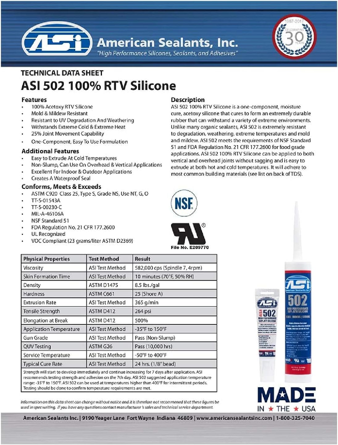 Silicone Sealant 100% RTV - 2.8 oz Squeeze Tube -Clear- - Image 4