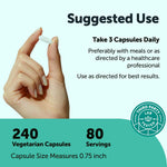 Micro Ingredients Alpha Lipoic Acid capsule count and size