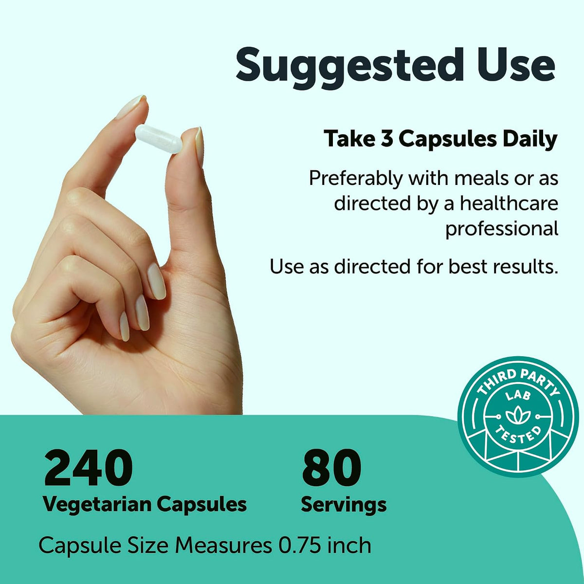 Micro Ingredients Alpha Lipoic Acid capsule count and size