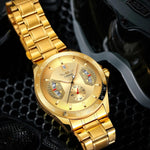 DAXIAOYU men luxury watch side profile with crown and bezel