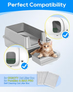 Twelve pieces of natural coconut shell carbon filter bags for automatic litter boxes