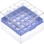 Uxcell cryogenic box close up of hole depth and sizing