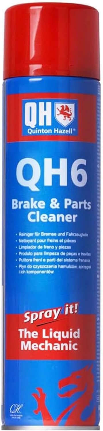 Quinton Hazell QH6 non-chlorinated brake parts cleaner spray can front view
