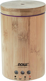 Now Foods real bamboo ultrasonic oil diffuser front view essential oil device