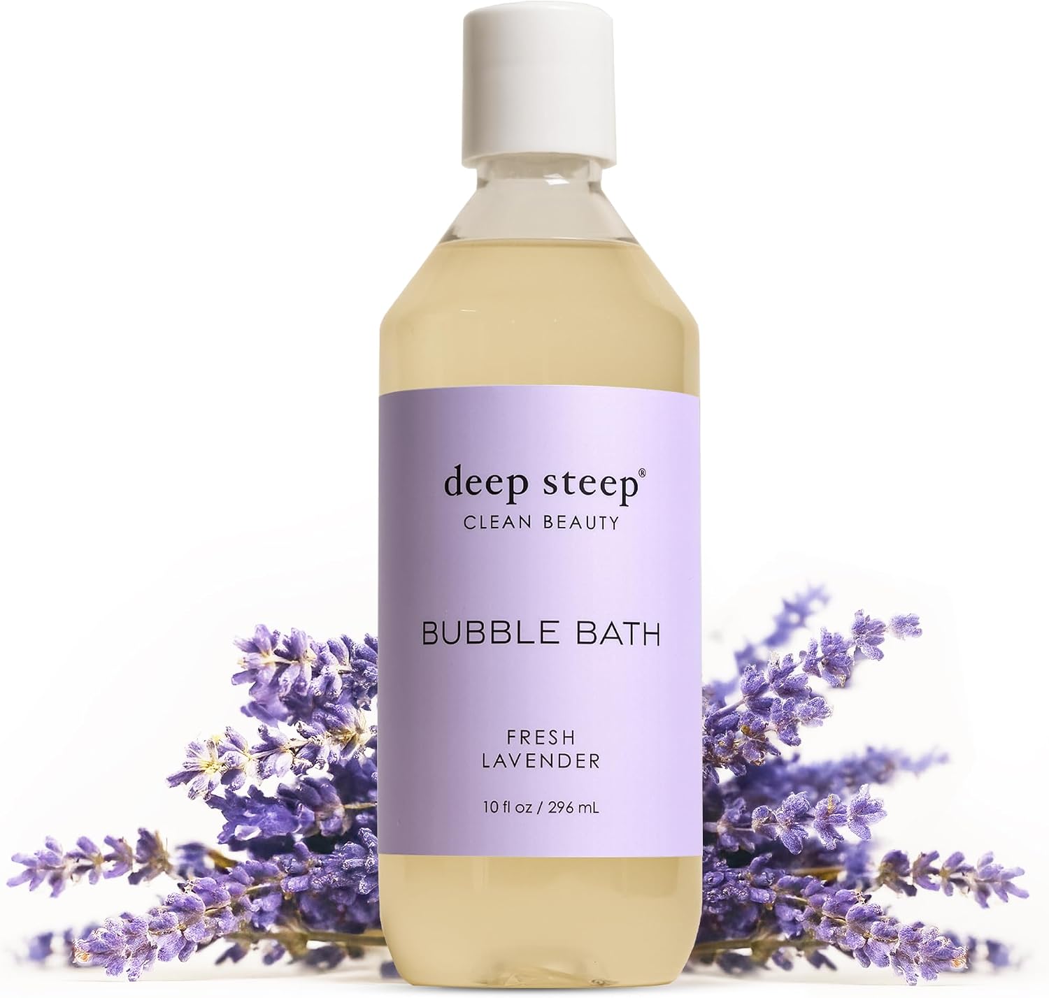 Deep Steep Fresh Lavender Bubble Bath front view bottle