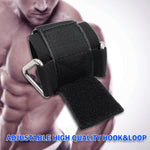 Demonstration of wrist attachment connected to a cable machine