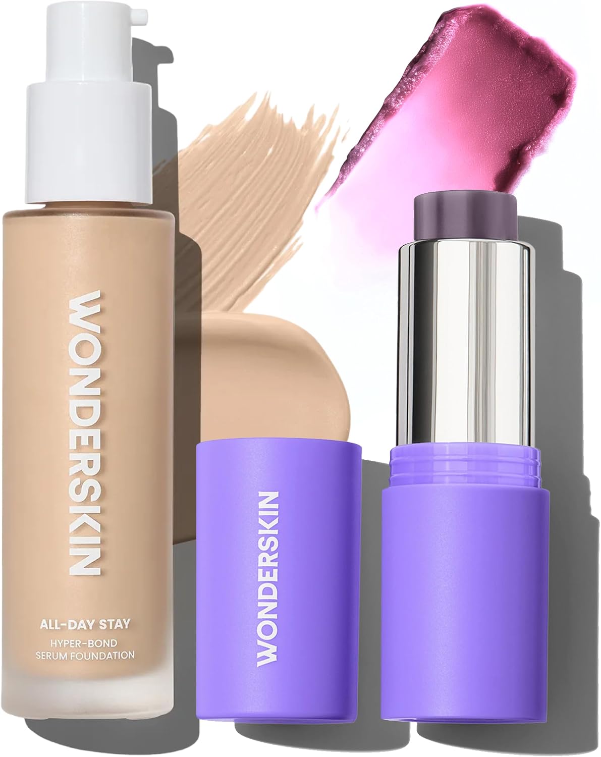 Wonderskin All-Day Stay Set featuring Hyper-Bond Foundation and pHlush Stick