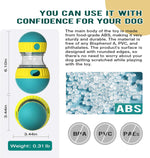 Close up of adjustable switch on Bsisuerm treat dispensing ball
