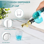Toldatli bathroom mouthwash dispenser with matching cup