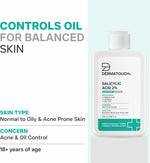 Dermatouch Salicylic Acid 2% Face Wash application on wet skin