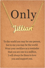 Lcherry Name Necklace Personalized for Women Gold Plated Nameplate Necklace Gifts for Girls - Image 10