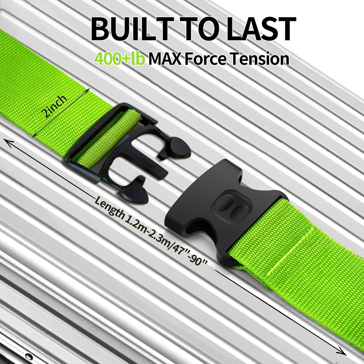 Bright neon travel accessories for easy luggage identification