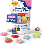 Swedish Candy Chef Bubs mix front view of the assorted sweet and sour gummy bag.