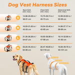 Fiveda reflective no-pull harness orange color
