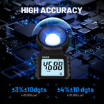 Digital light intensity tester side profile